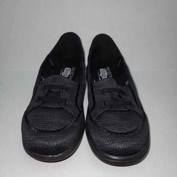 Skechers Women 6 Black Hands Free Slip Ins On The Go Flex Radient Shoe - Picture 2 of 11